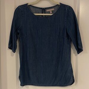Banana Republic Dark Blue Denim Blouse